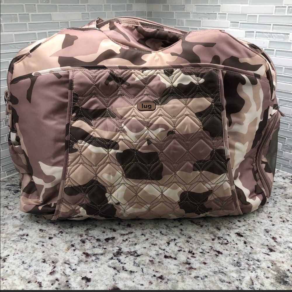 lug Pontoon Weekender Duffle Bag Sand Camo NWOT